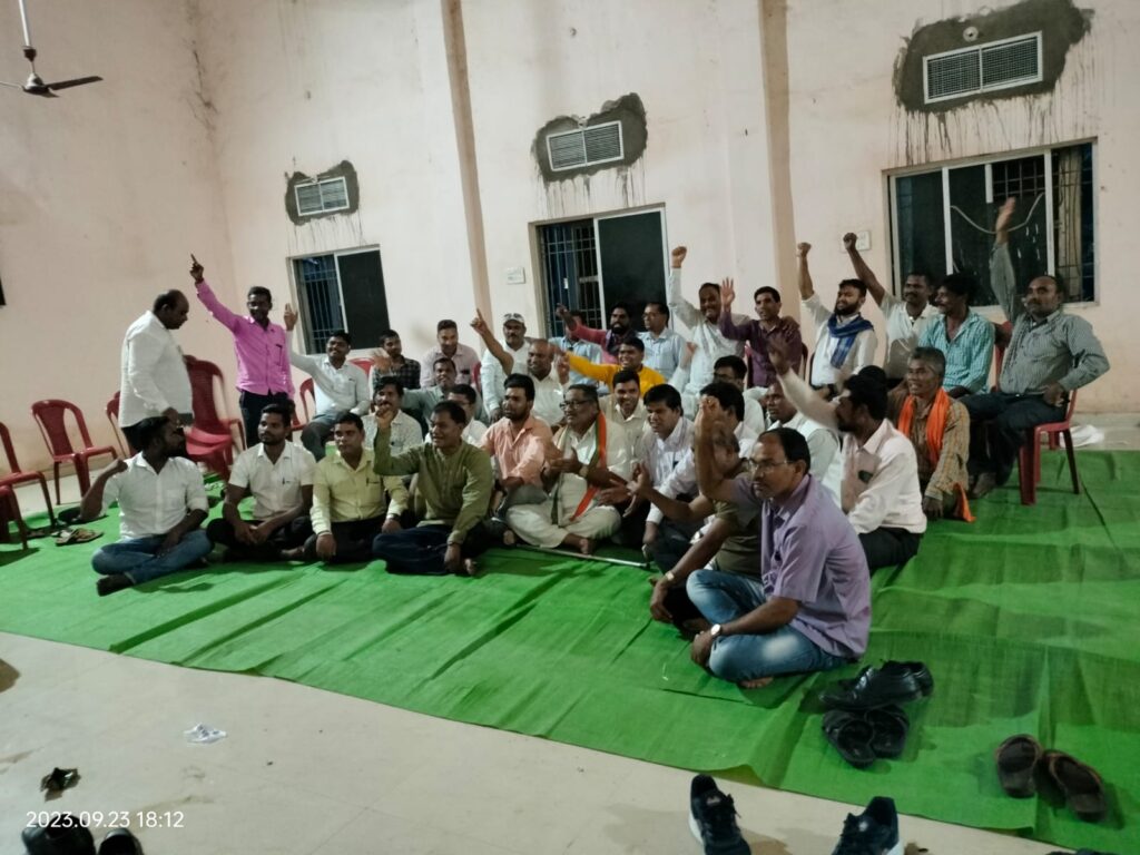*सतनामी समाज ने किया कांग्रेस भाजपा से बगावत समाज से विधायक की मांग तेज*<br> 2 IMG 20230925 WA0438
