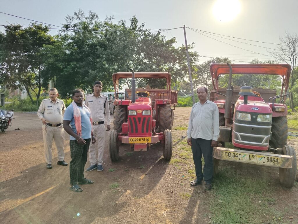 खनिज विभाग की बड़ी कार्रवाई<br>7 दिनों में अवैध खनन एवं परिवहन के 32 प्रकरण दर्ज 2 IMG 20231011 WA0291