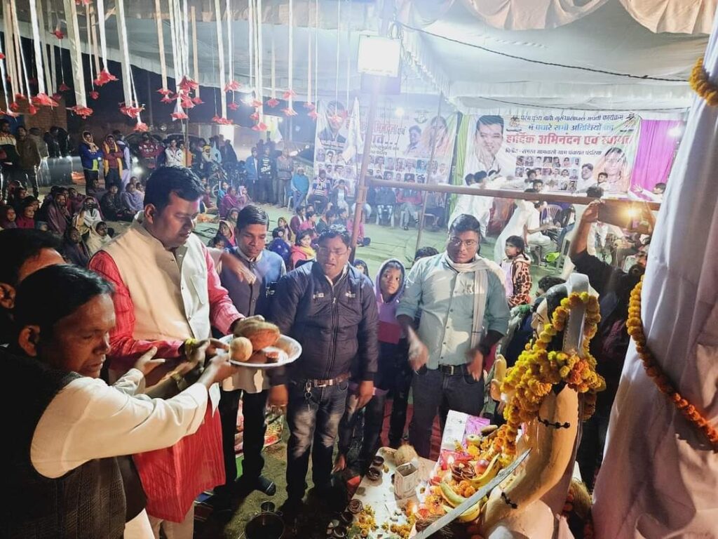 अहिल्दा एवं पंडरिया में गुरु घासीदास जयंती में शामिल हुए विधायक संदीप साहू 2 Polish 20231226 160753066