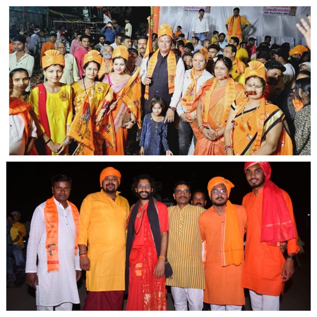 कसडोल नगर हुआ भगवामय, लगे जय श्रीराम के नारे 1 IMG 20240414 WA0343