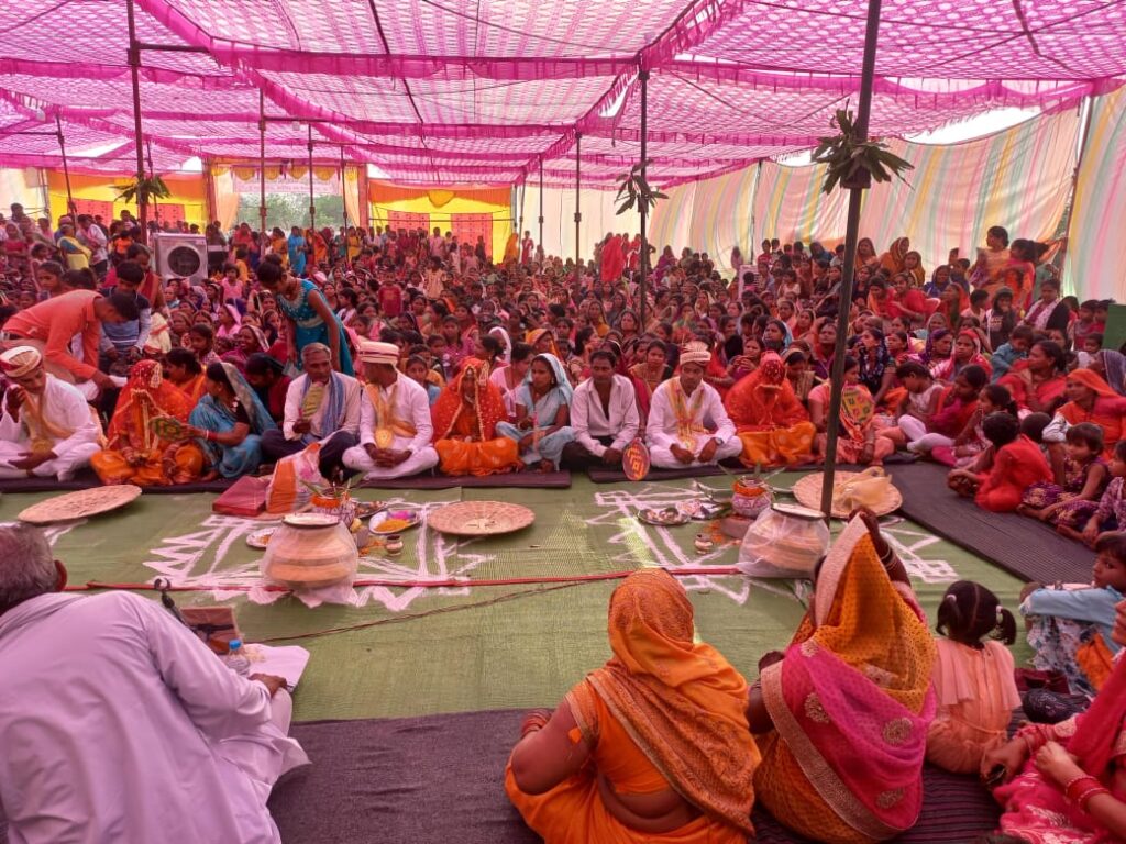 लाहोद में साहू समाज द्वारा आदर्श विवाह एवं सम्मान समारोह का आयोजन । 1 IMG 20240415 WA0221 1