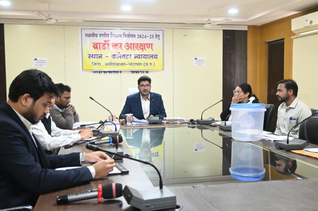 शांति पूर्ण तरीके से नगरीय निकायों के वार्डो की आरक्षण लॉटरी प्रकिया से हुई पूरी। 1 img 20241220 wa00148536754754342912219